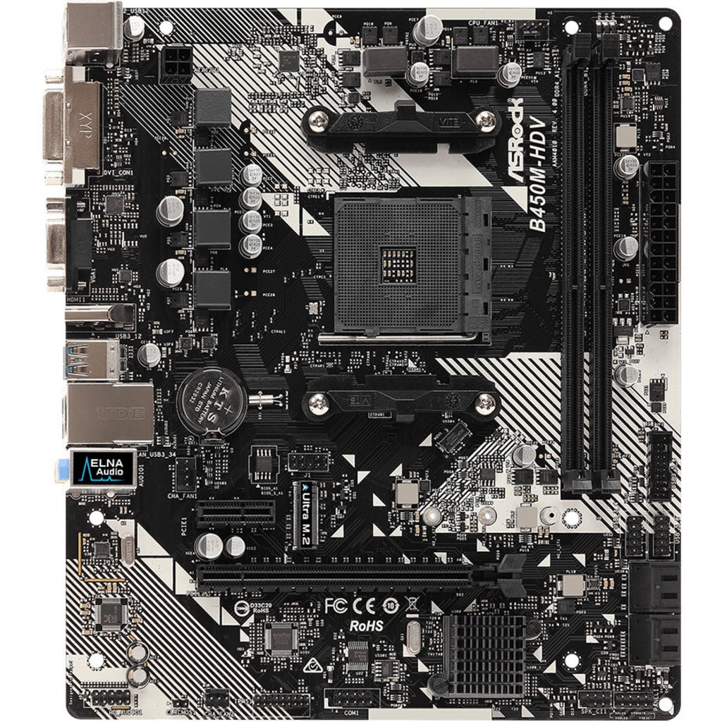 ASRock, Inc B450M-HDV R4.0 AMD AM4 MATX MB