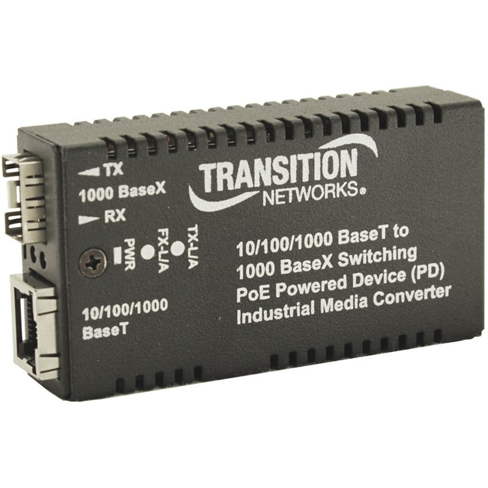 Transition Networks 10/100/1000BASETX 1000BASE SFP INDUS RX (M/GE-ISW-SFP-01-PD-URX)
