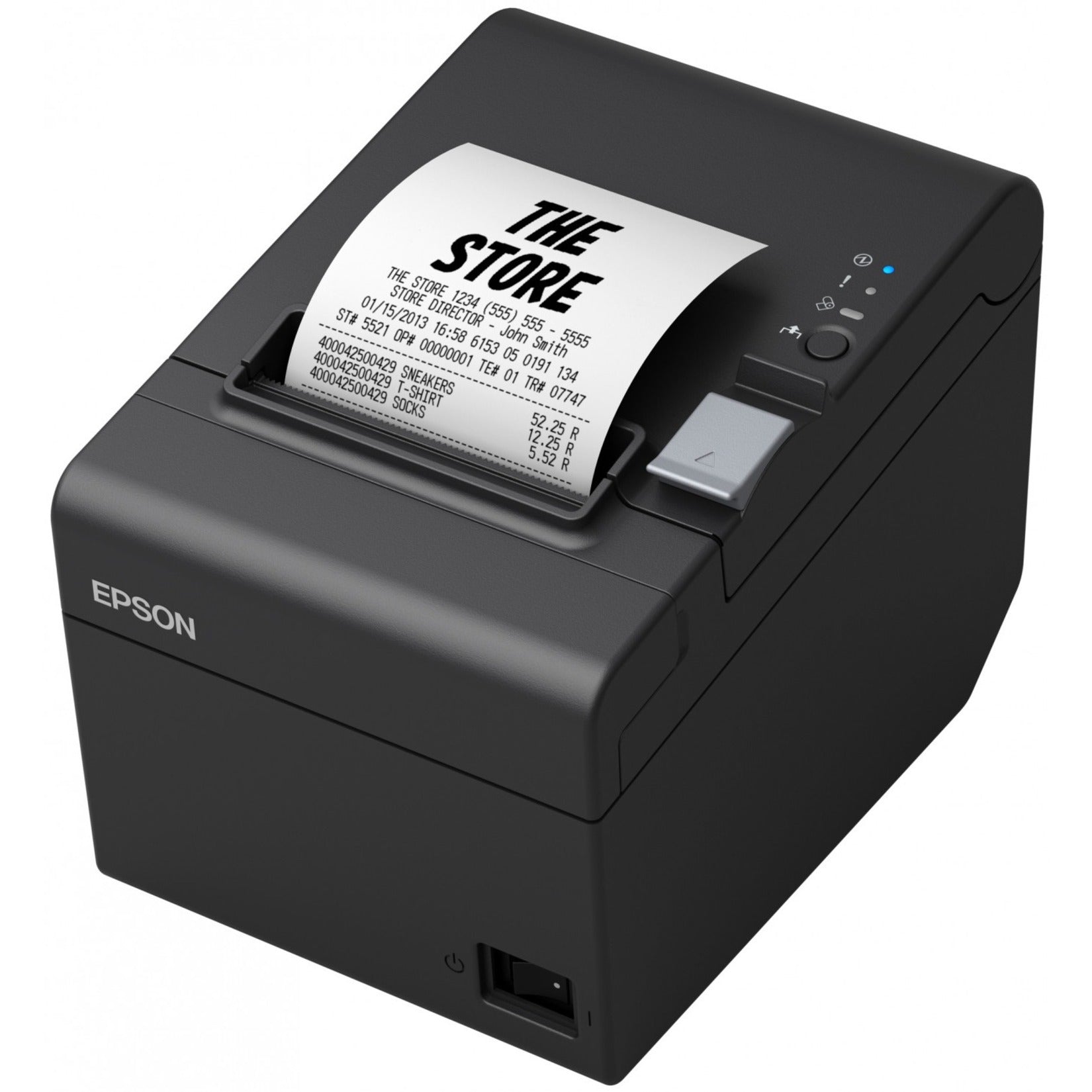 Epson TM-T20III Direct Thermal Printer - Monochrome - Portable - Receipt Print - USB - Serial - Black - 9.84 in/s Mono - 3.15 Label Width (C31CH51001)