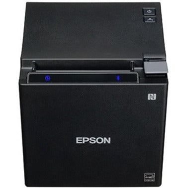 Top view of Epson TM-M30II printer showing paper loading area and automatic cutter mechanism-alternate-image2