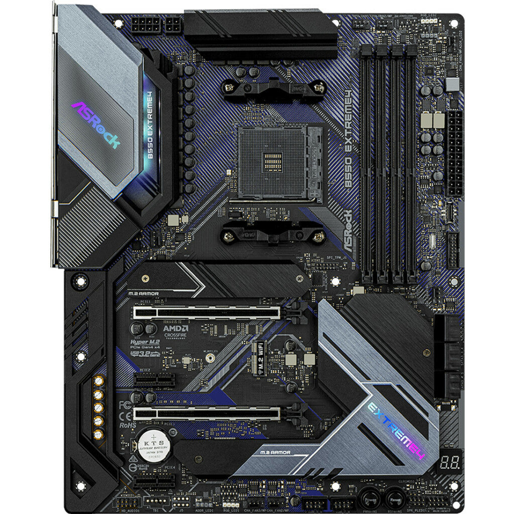 ASRock B550 Extreme4 AMD Ryzen Desktop Motherboard, ATX Form