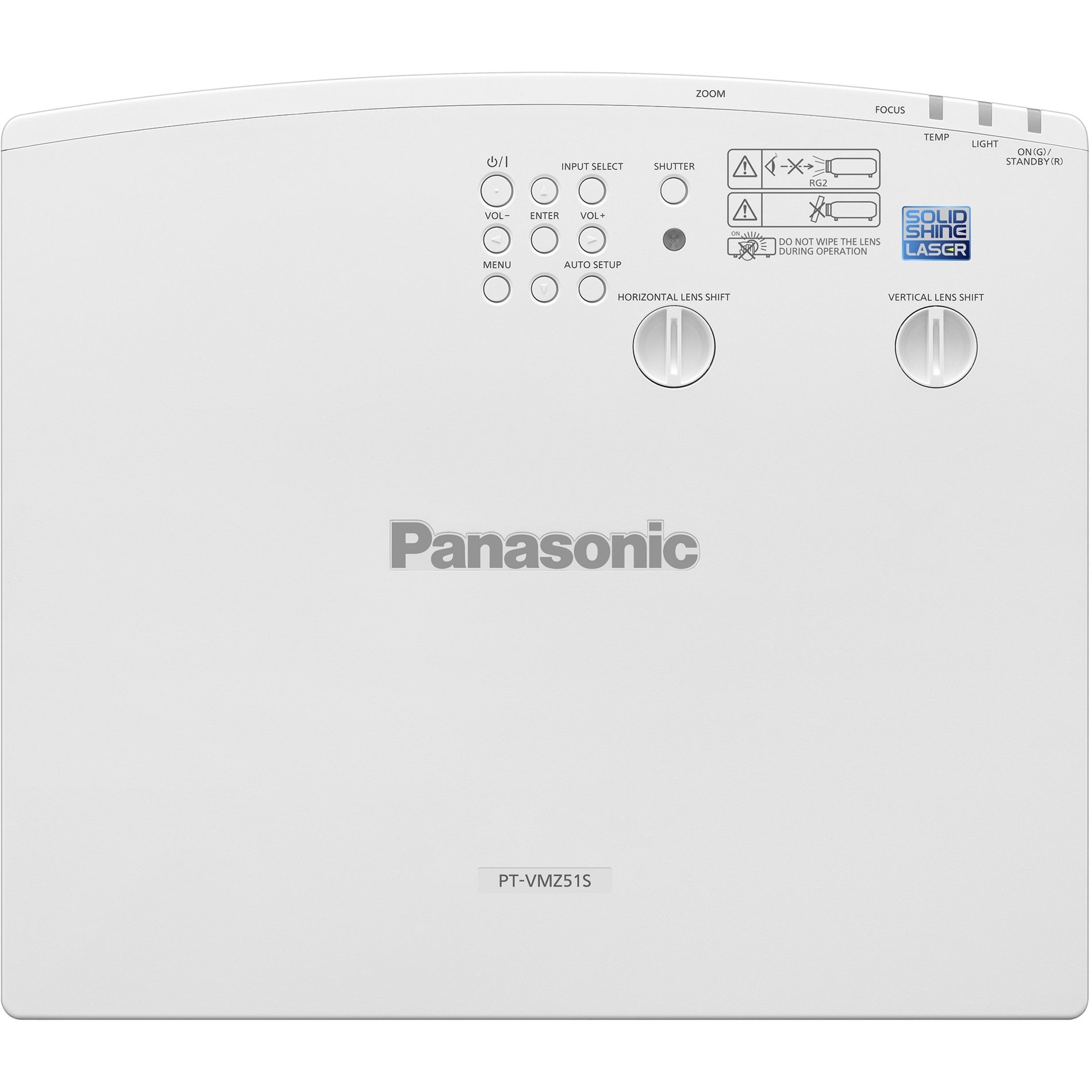 Panasonic 5200LM WUXGA LCD LASER PROJ4K SIGNAL INPUT NO DIGITAL LINK (PT-VMZ51SU7)
