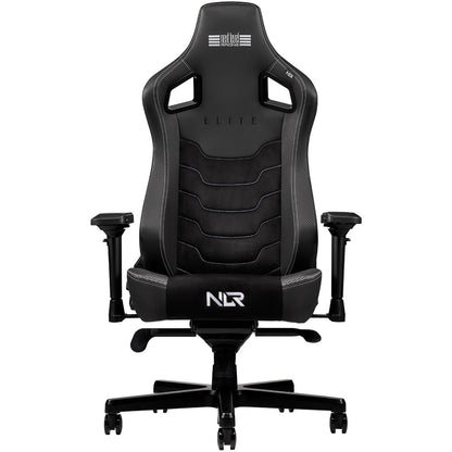 Front view of Next Level Racing Elite Gaming Chair showing segmented backrest design and premium materials-alternate-image2