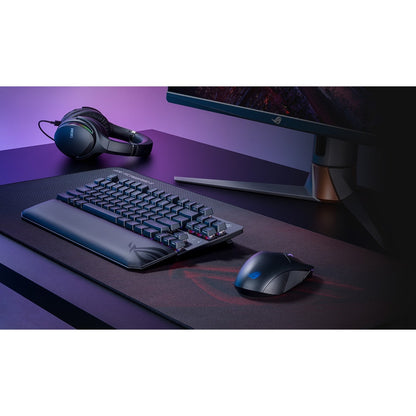 ROG Strix Scope RX TKL Wireless keyboard in complete gaming setup with matching peripherals-alternate-image10