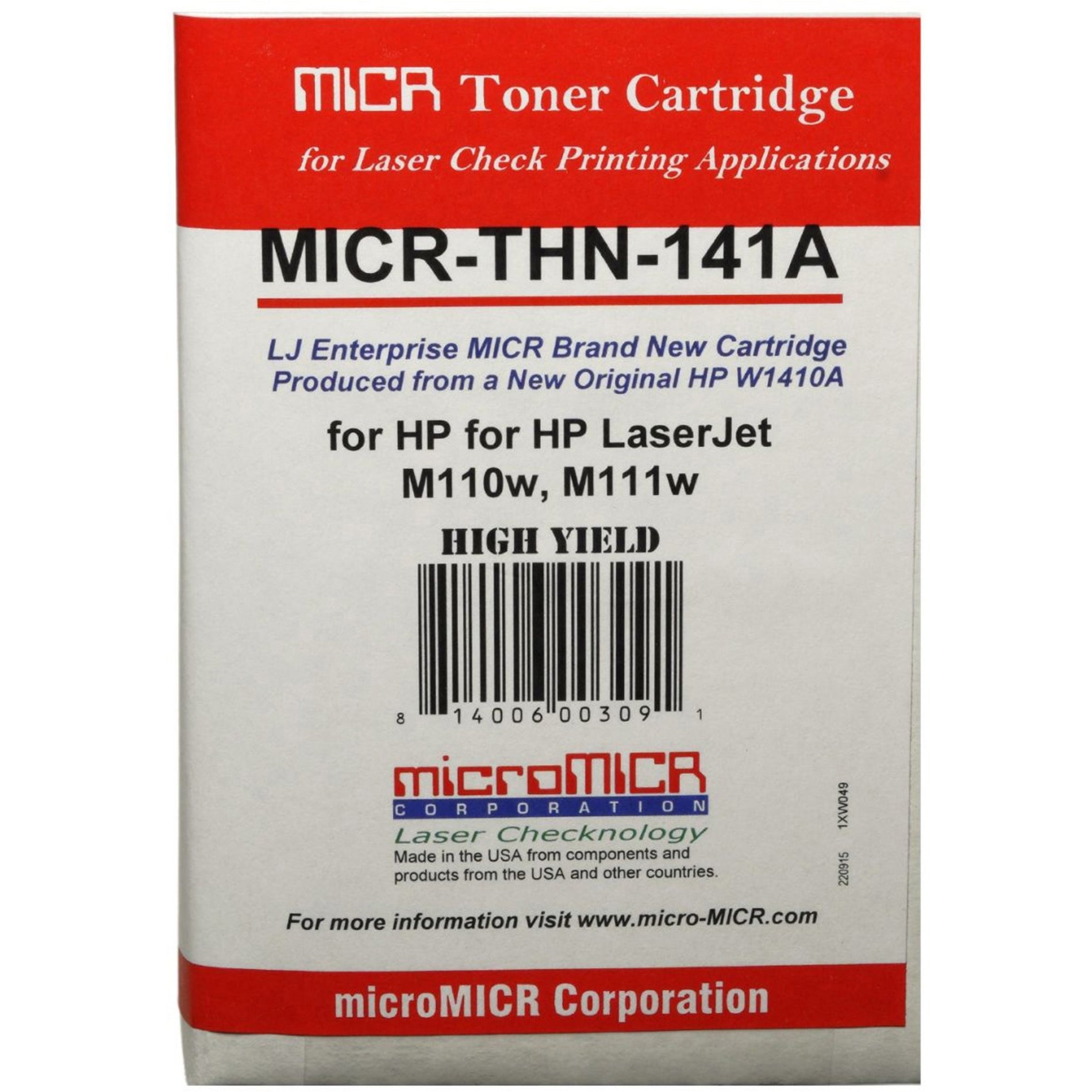 microMICR OEM MICR FOR HP Q1410A (MICR-THN-141A)