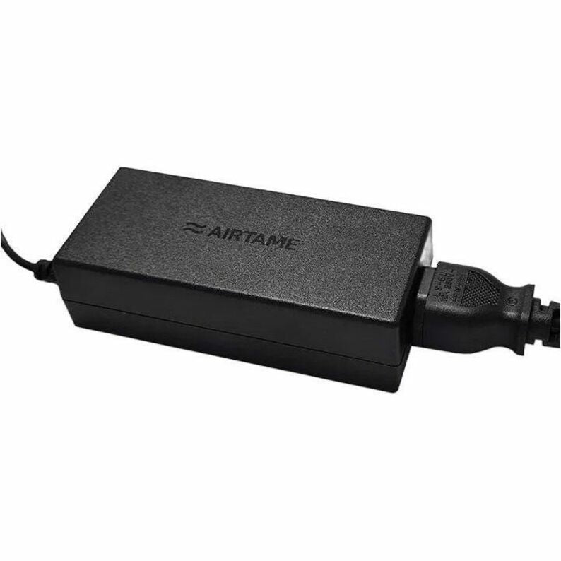 Black Airtame power adapter with branded housing and power cable connection-alternate-image1