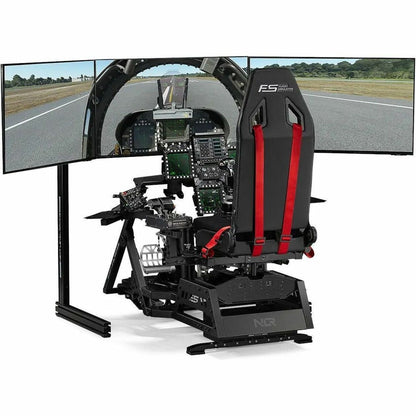 Flight Seat Pro with triple screen setup and combat flight controls-alternate-image8