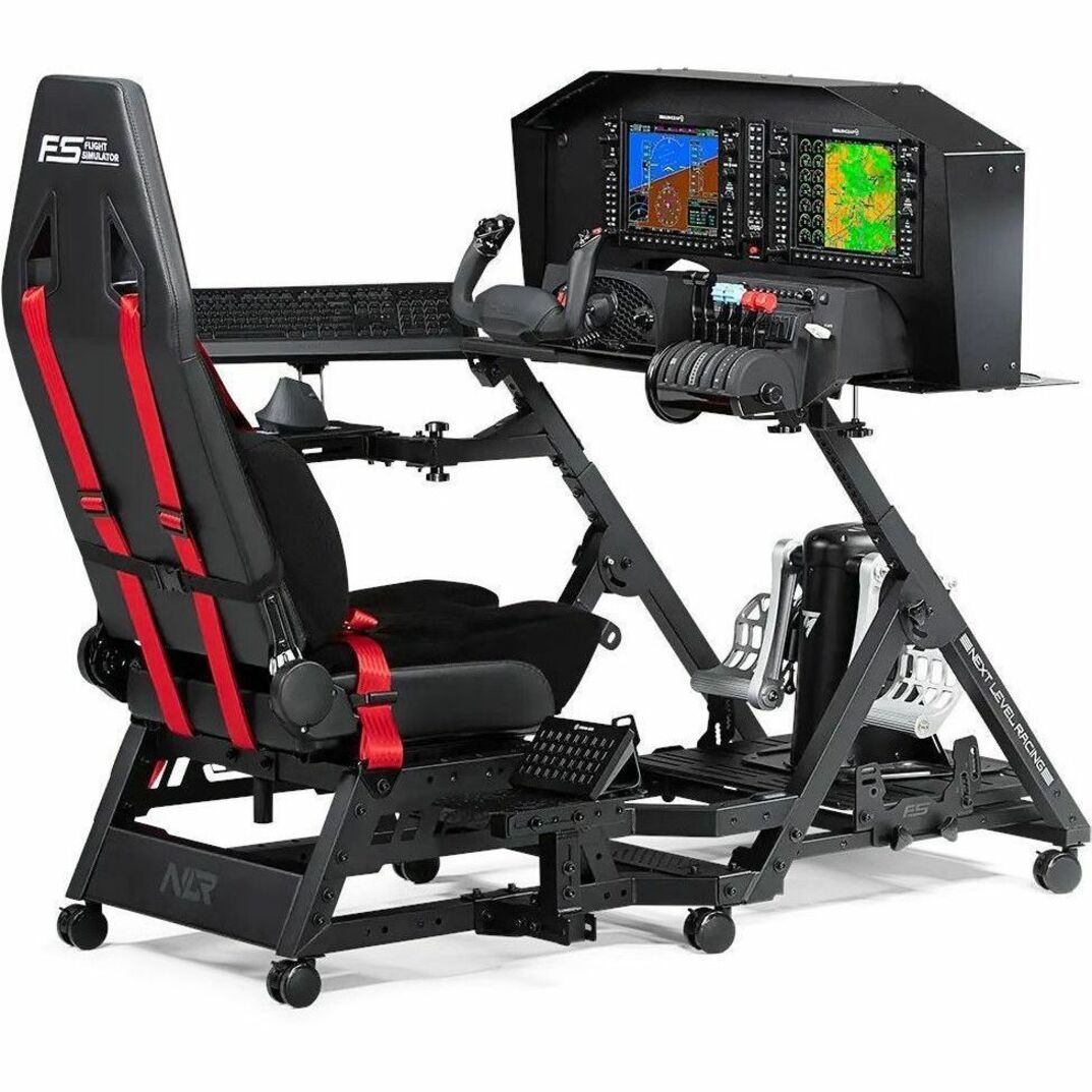 Flight Seat Pro with professional flight deck setup and multiple displays-alternate-image6