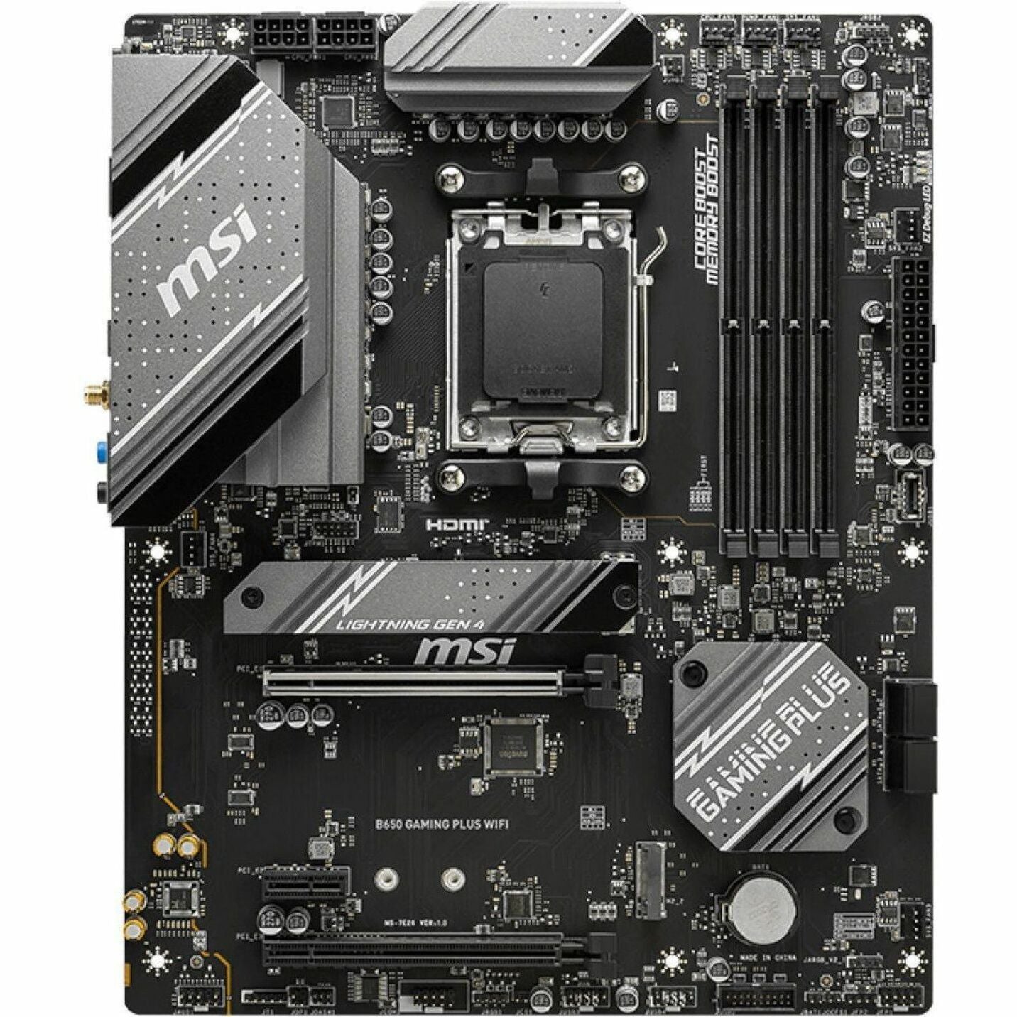 MSI B650 GAMING PLUS WIFI Gaming Desktop Motherboard - AMD B650 Chipset - Socket AM5 - ATX (B650GPWIFI)