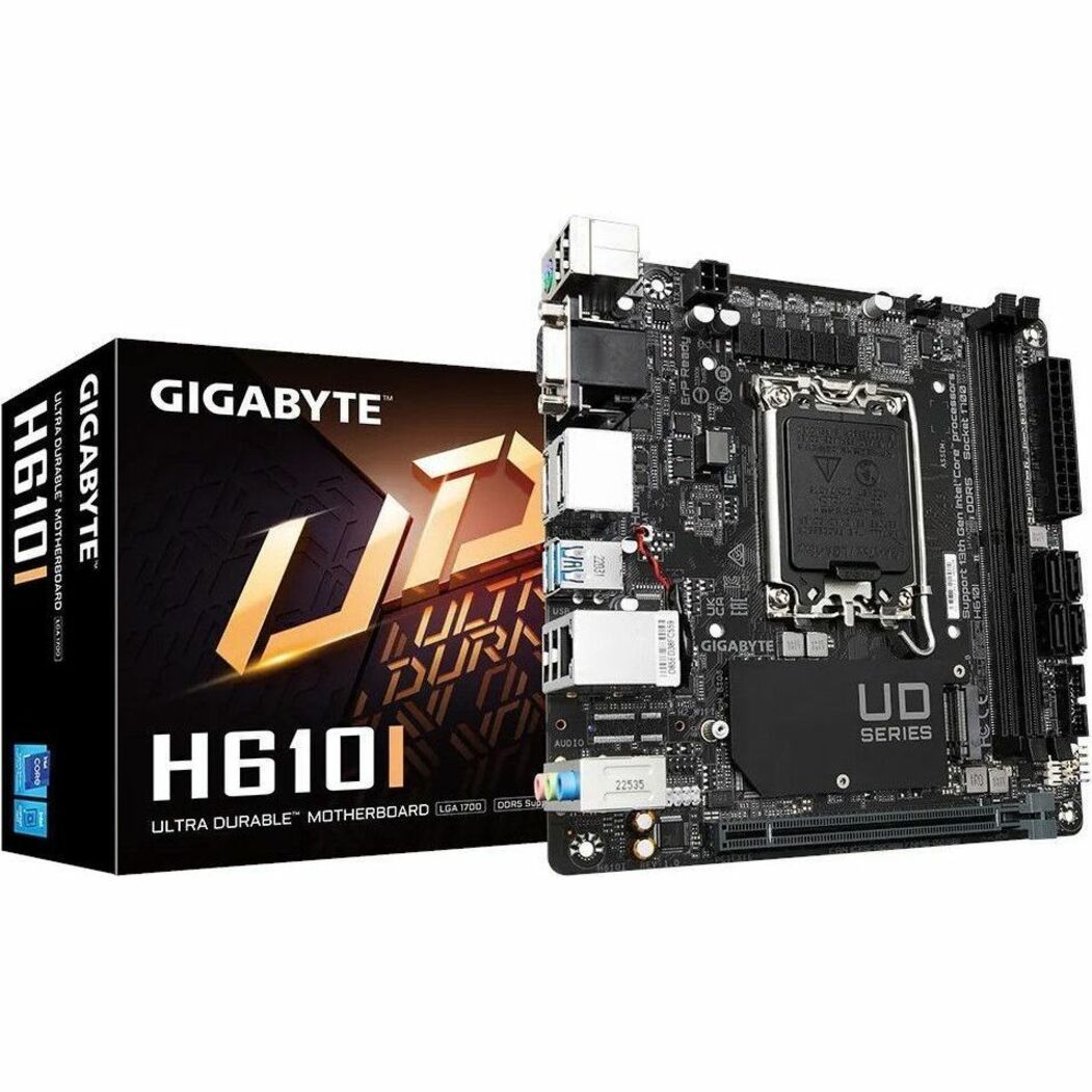 Gigabyte MB H610I H610 LGA1700 Max64GB DDR5 Mini-ITX Retail