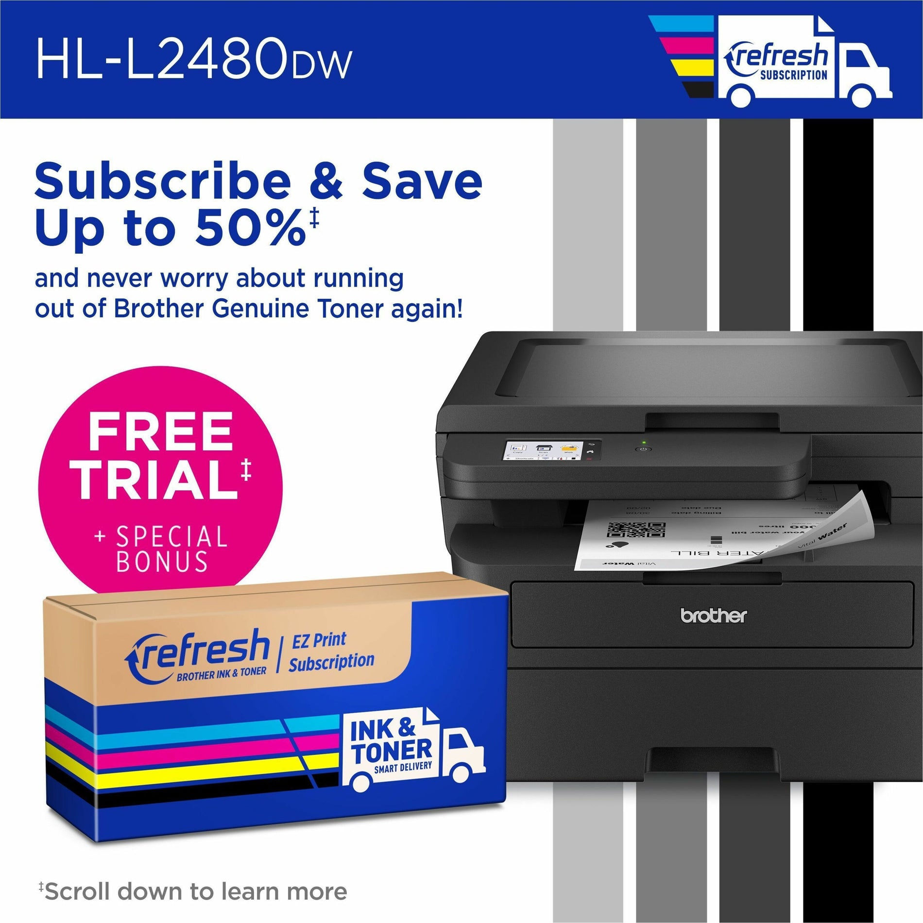 Brother (HLL2480DW) Multifunction Printers