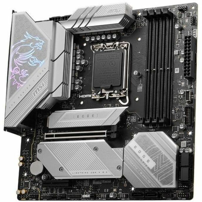 MSI MPG MPG B760M EDGE TI WIFI Gaming Desktop Motherboard - Intel B760 Chipset - Socket LGA-1700 - Micro ATX (B760MEDGETIWIFI)