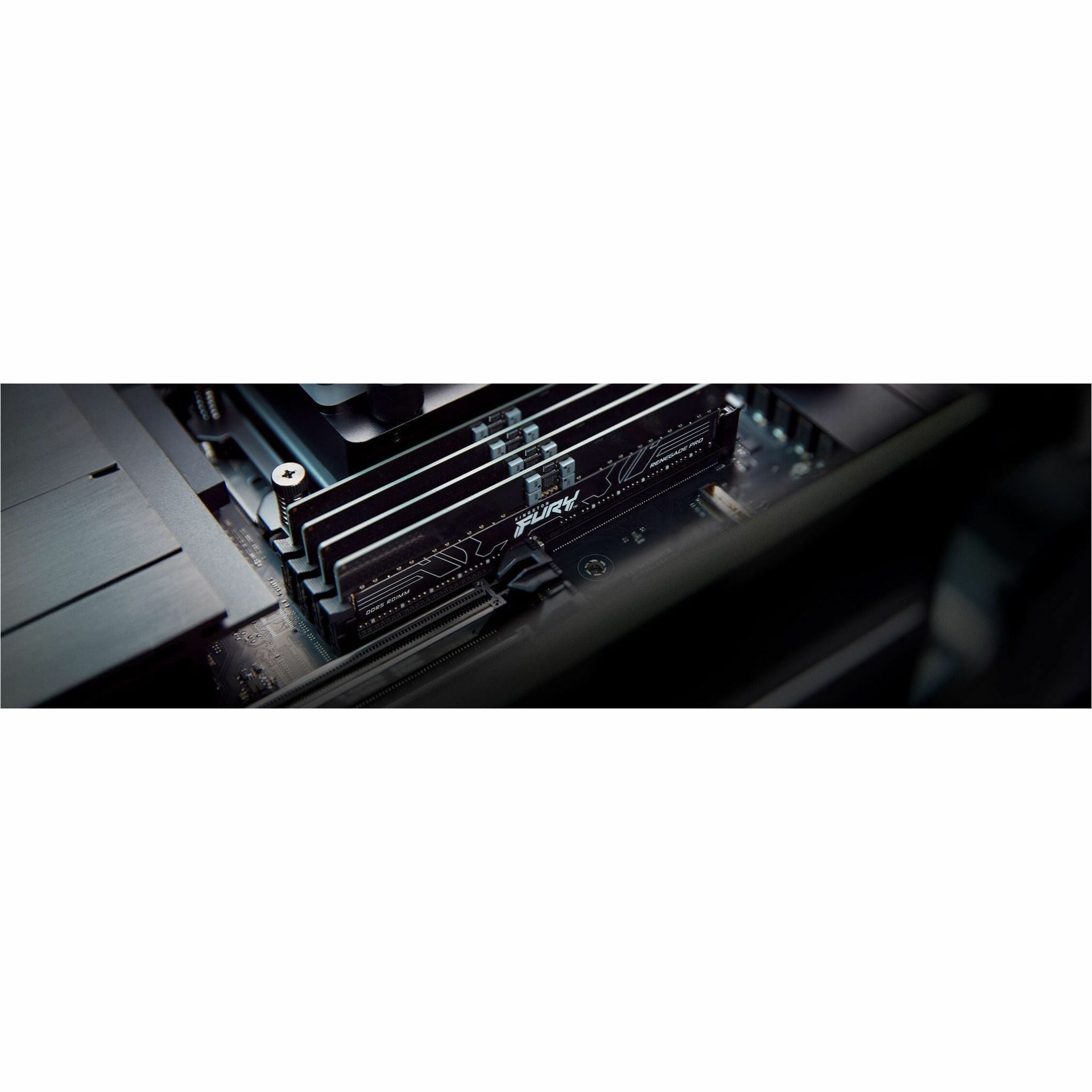 Kingston FURY Renegade Pro RAM modules installed in workstation motherboard