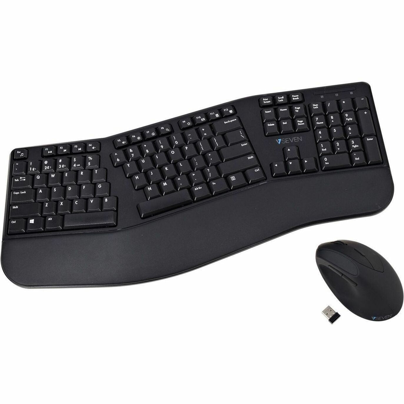 V7 Bluetooth Ergonomic Keyboard and Mouse Combo - US Layout (CKW500BTUS)