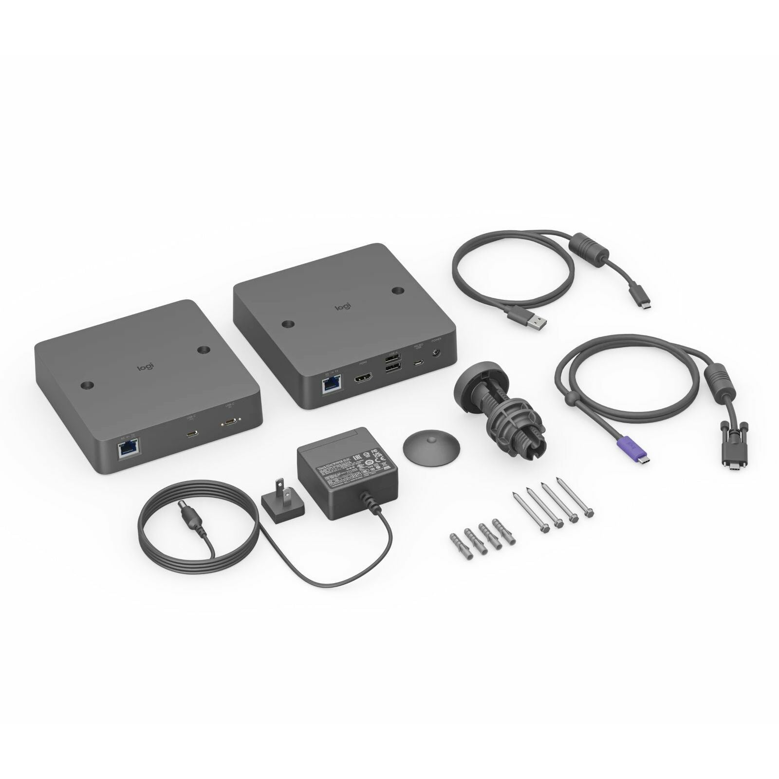 Logitech Extend Video Extender, 4K 2160p Resolution, USB Ports