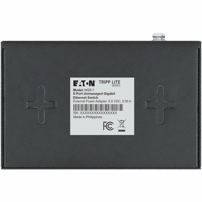 Bottom view of NG5-1 switch showing certification labels and product information-alternate-image7