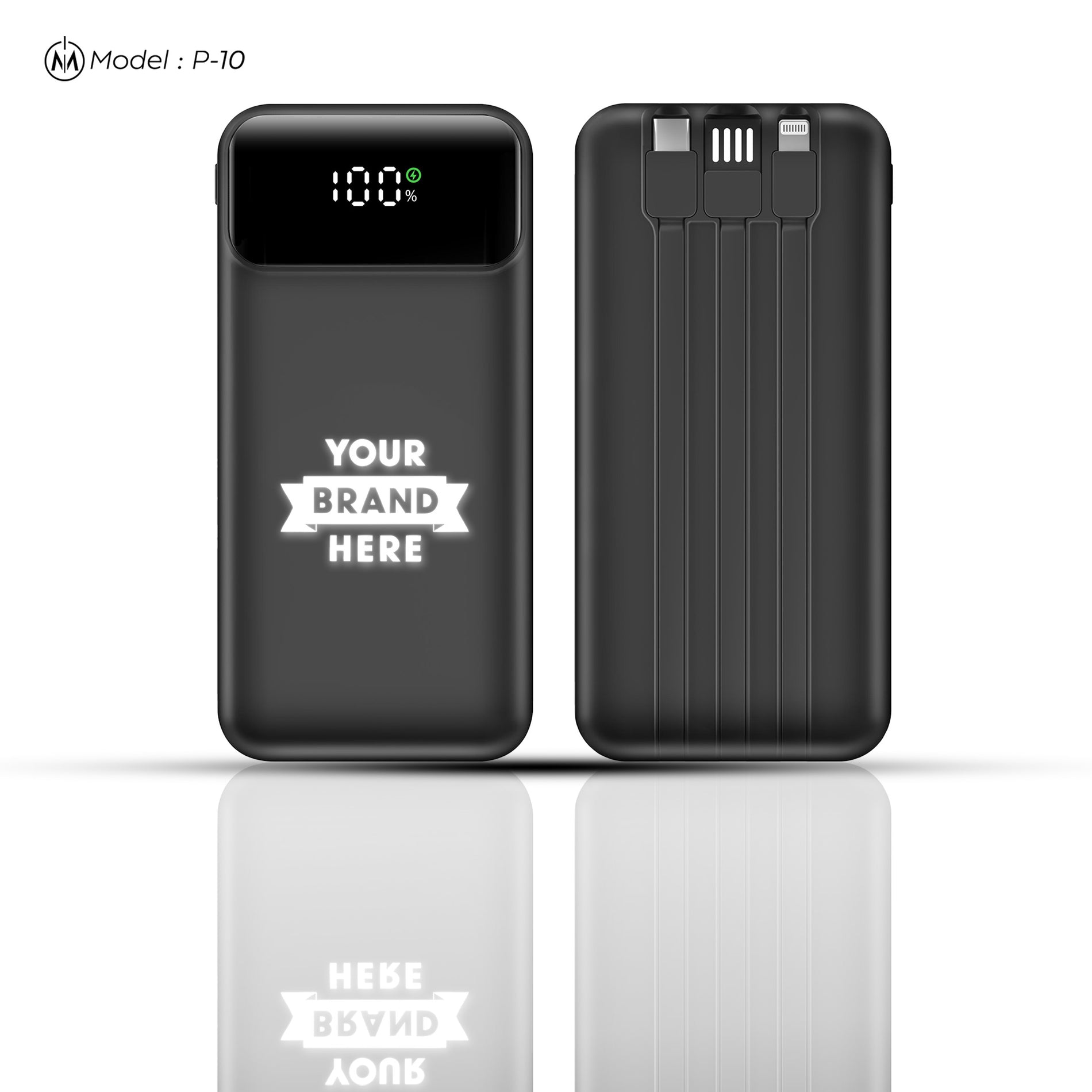 10000mAh and PD 22.5W Portable Charger with Light-up Customization