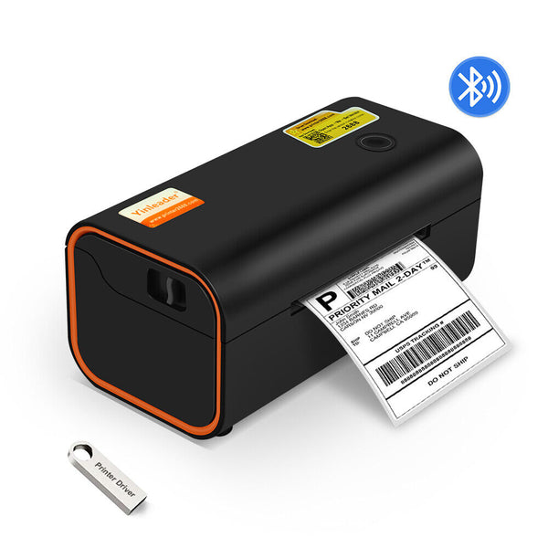 Bluetooth Thermal Shipping Label Printer with Labels For UPS USPS FedEx