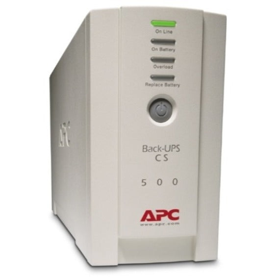 APC BK500 Back-UPS CS 500VA, 3 Year Warranty, Energy Star, USB and Serial Port, 6 Outlets