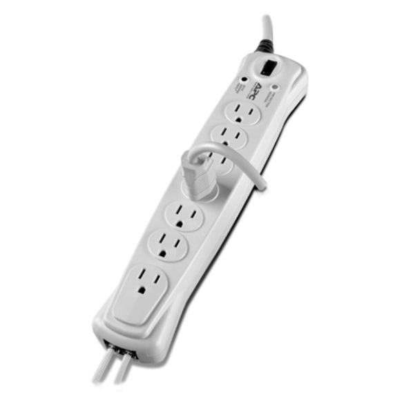 APC P7T10 Basic Surge 7 Outlet W/Tel 10 Ft Cord 120V, Lightning and Surge Protection [Discontinued]