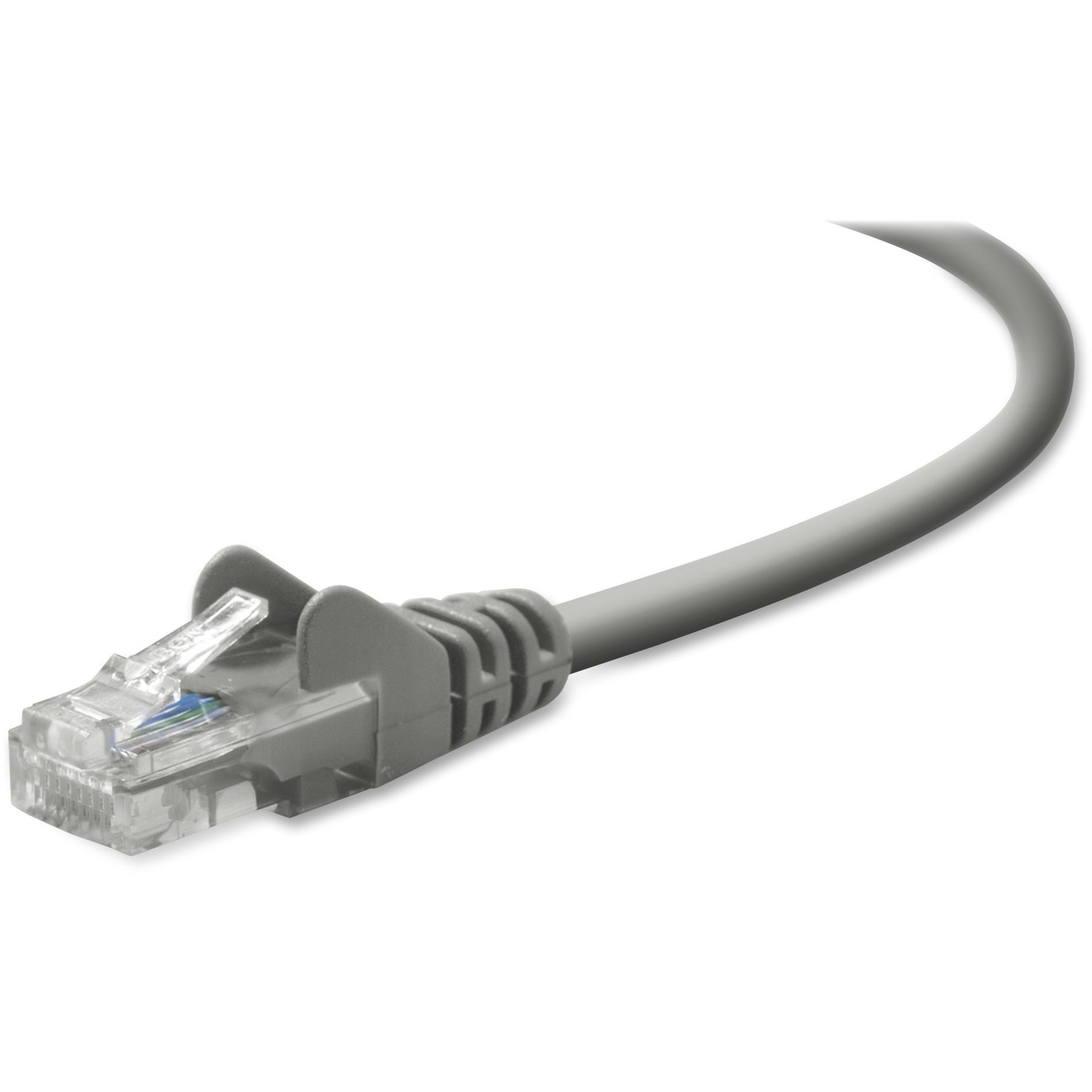 Belkin A3L791-03-S RJ45 CAT5e Snagless Patch Cable, 3 ft, Gray Ethernet Cable