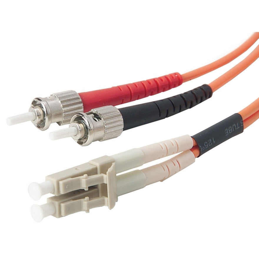 Belkin F2F202L0-03M Duplex Fiber Optic Patch Cable, 9.84 ft, LC to ST Male Connectors