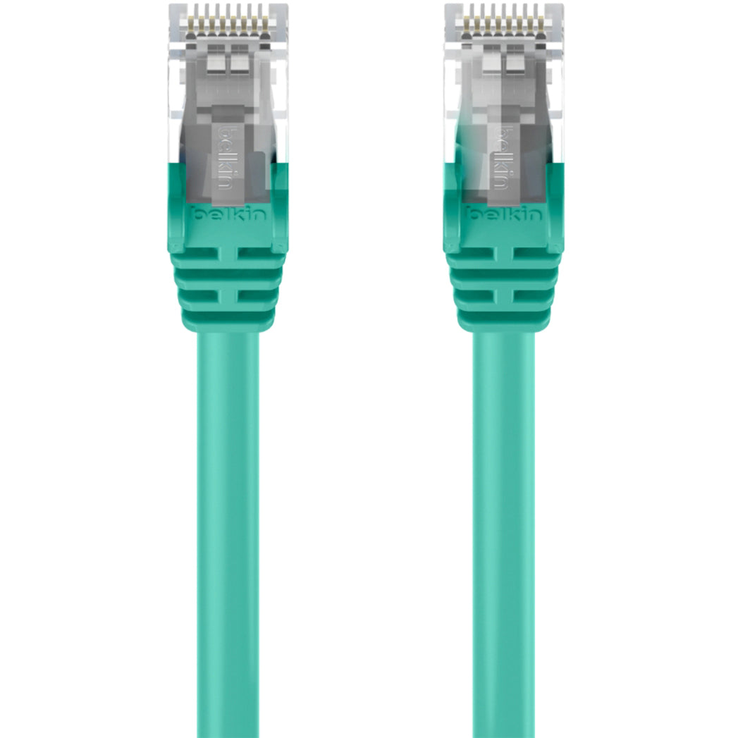 Belkin A3L791-15-GRN-S Cat5e Patch Cable, 15 ft, Premium Snagless Moldings