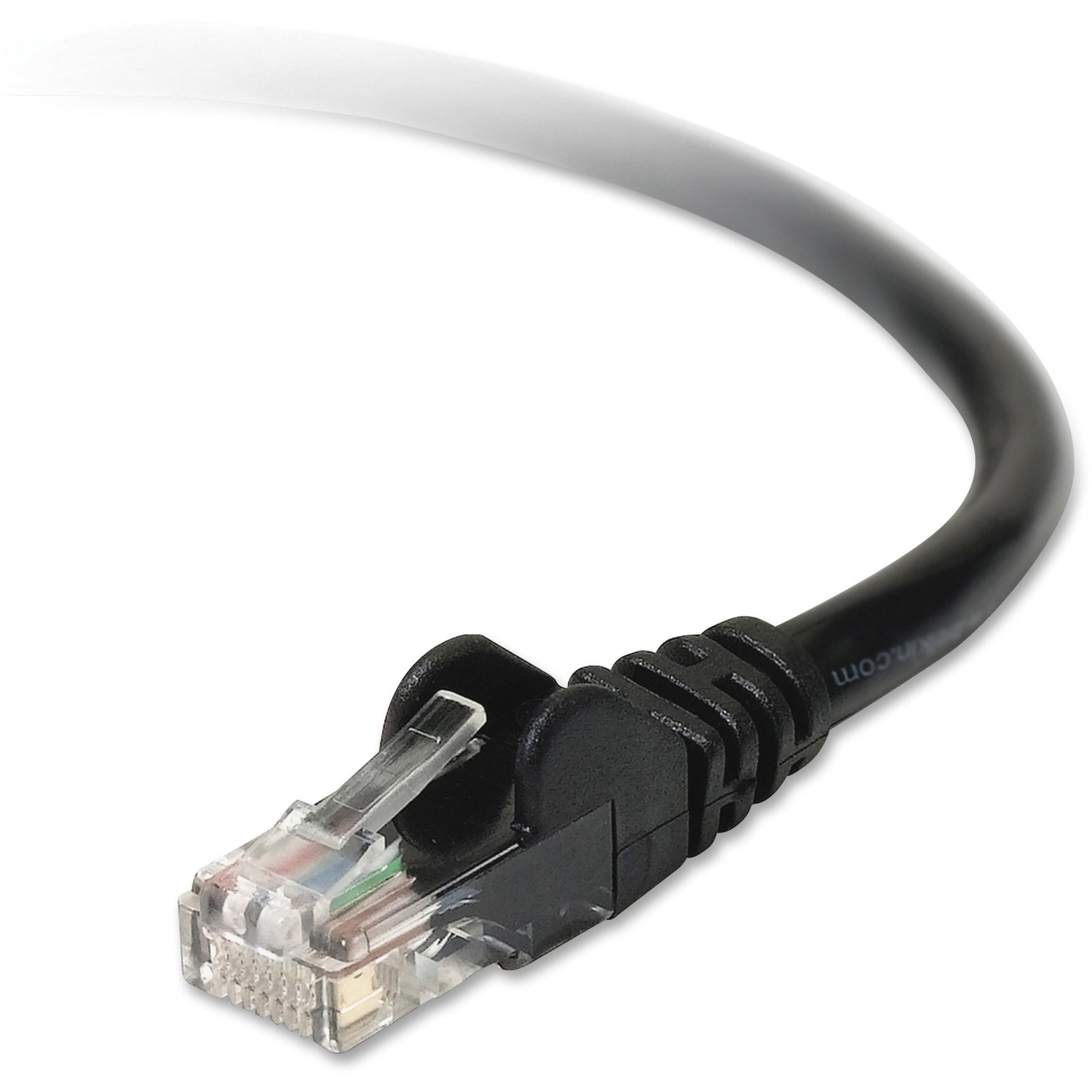 Belkin A3L791-03-BLK-S RJ45 CAT5e Snagless Patch Cable, 3 ft, Perfect for Home and Office Networks