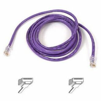 Belkin A3L791-14-PUR-S Cat5e Patch Cable, 14 ft, Premium Snagless Moldings, PowerSum Tested