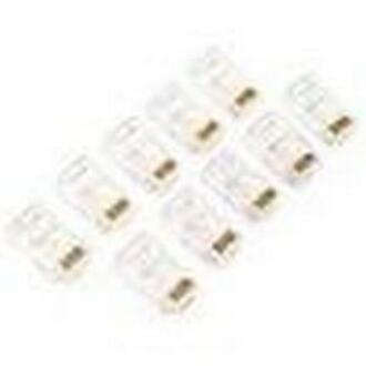 Belkin R6G088-R-100 RJ45 Plug - Network Connector, 100 Pack, Gold Plated Contacts