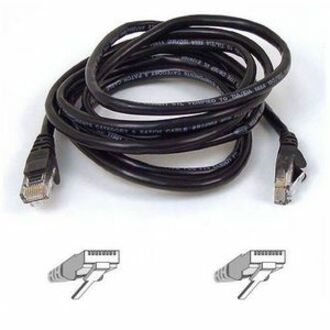 Belkin A3L791-10-BLK Cat5e Patch Cable, 10 ft, Clean and Clear Transmission