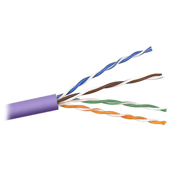 Belkin A7L504-1000-PUR Cat5e Bulk Cable, 1000ft, Purple - Easily Create Custom Length Cables, Ideal for Patch Panel Applications