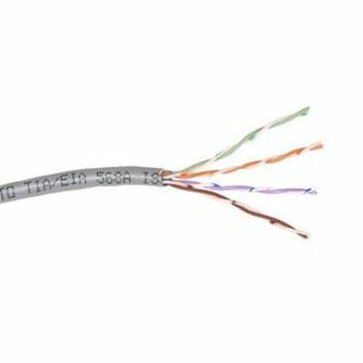 Belkin A7L504-1000-P Cat5e Bulk Cable, 1000ft, Gray - High Performance Network Cable