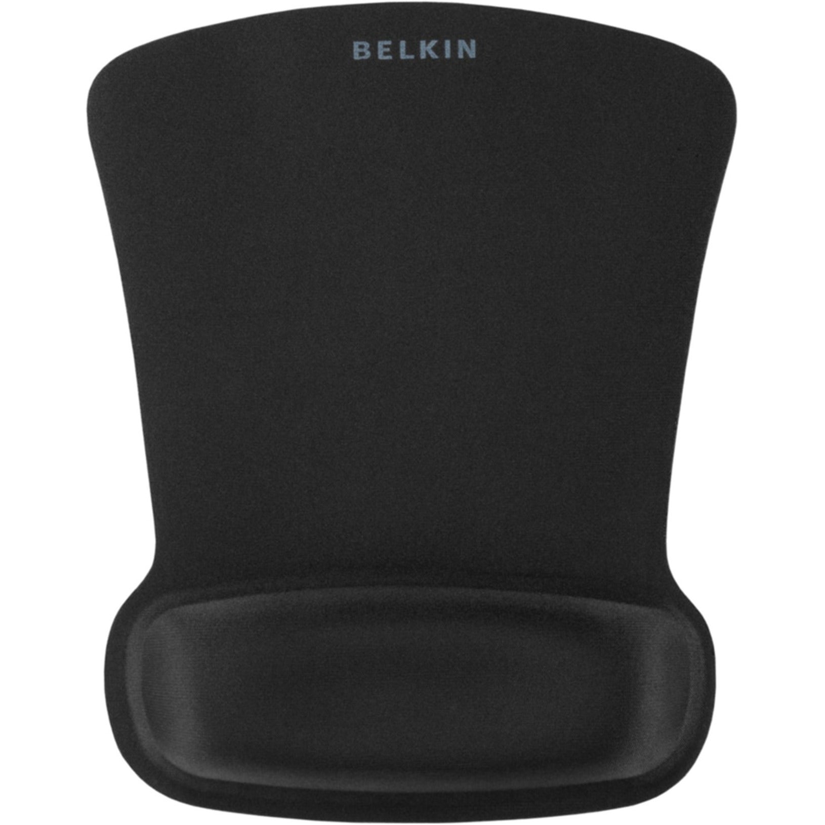 Belkin F8E262-BLK WaveRest Gel Mouse Pad (Black), Smooth and Precise Tracking
