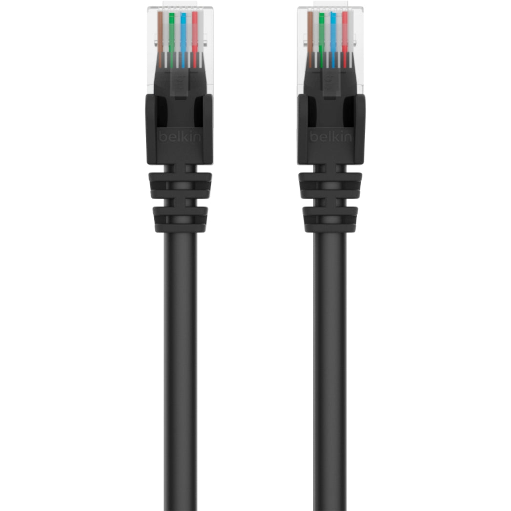 Belkin A3L791-30-BLK-S Cat5e Network Cable, 30 ft, Exceeds Category 5e Performance