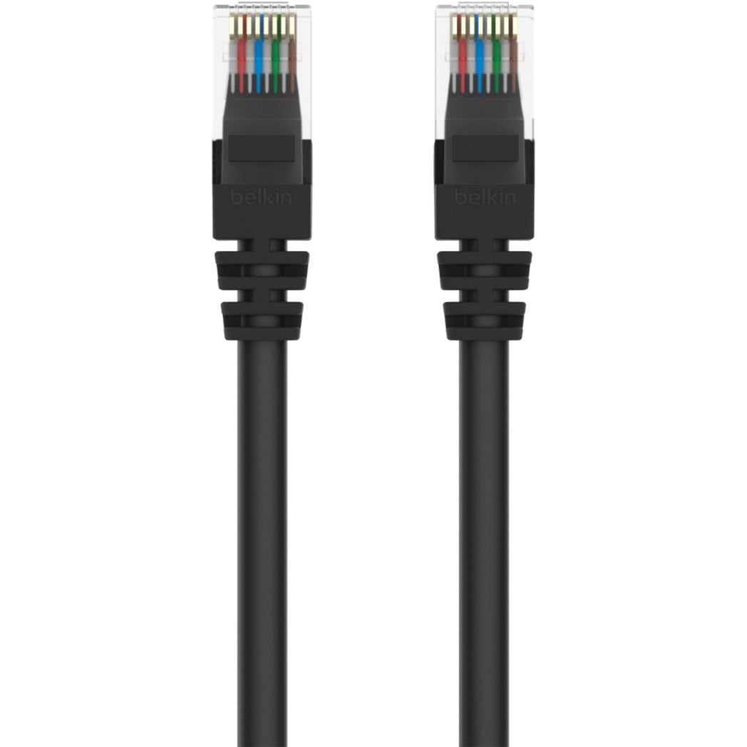Belkin A3L791-30-BLK-S Cat5e Network Cable, 30 ft, Exceeds Category 5e Performance