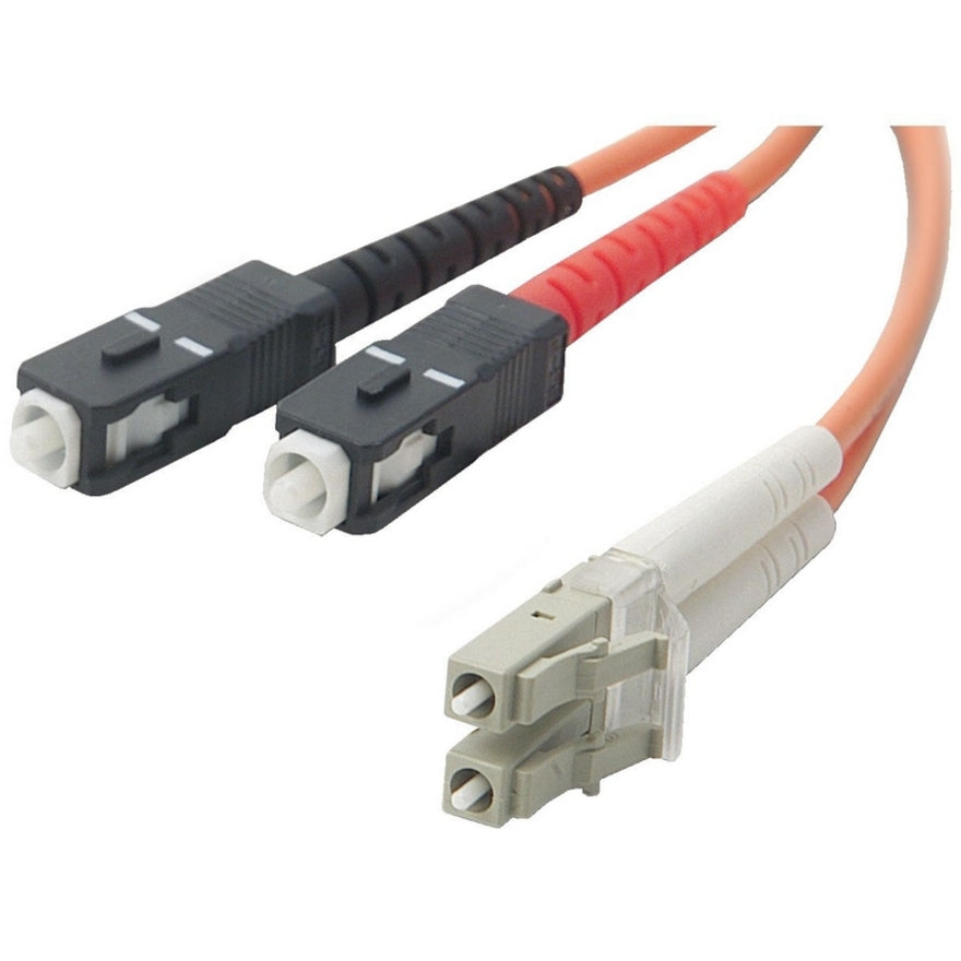 Belkin F2F402L7-03M Duplex Fiber Optic Patch Cable, 9.84 ft, Multi-mode, LC to SC Network, Male to Male