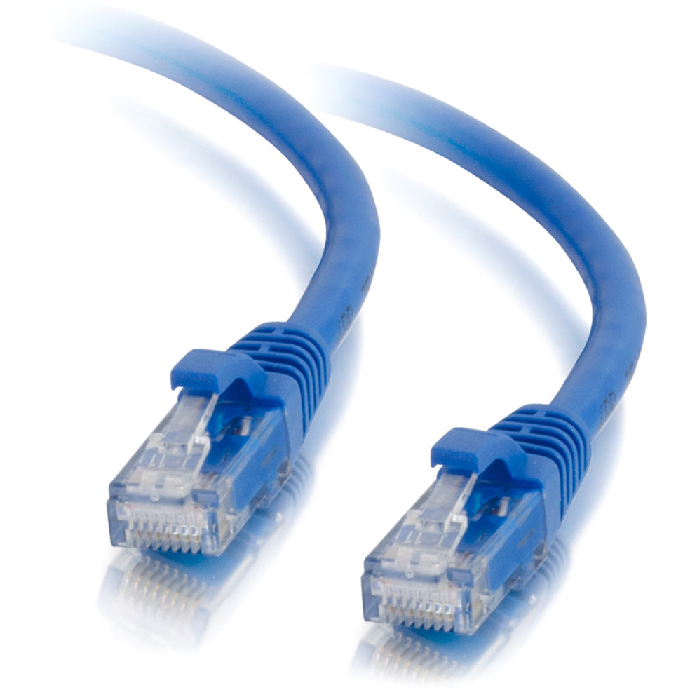 C2G 15212 25ft Cat5e Unshielded Ethernet Cable - BLU, Molded, Snagless, Copper Conductor