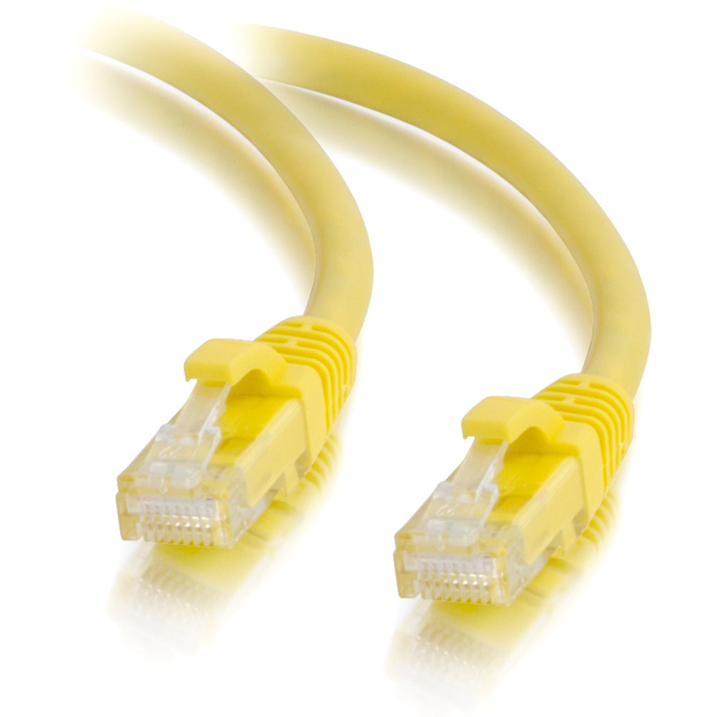 C2G 15198 7 ft Cat5e Snagless UTP Unshielded Network Patch Cable - Yellow, Lifetime Warranty