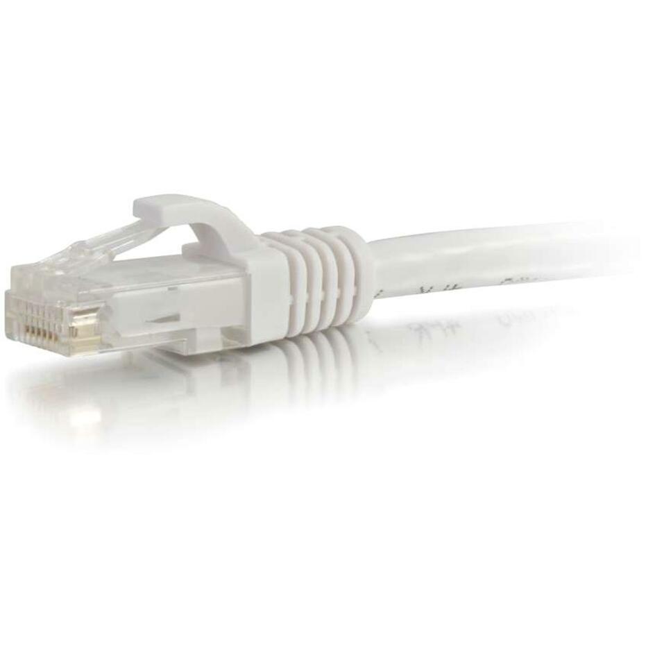 C2G 27166 50ft Cat6 Unshielded Ethernet Cable - White, Network Patch Cable