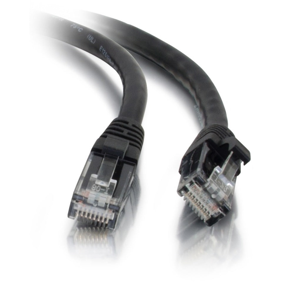 C2G 15202 10ft Cat5e Unshielded Ethernet Cable, Black