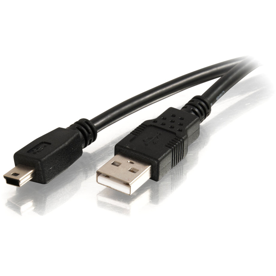 C2G 27005 6.6ft USB A to USB Mini B Cable - M/M, Plug & Play, 480 Mbit/s Data Transfer Rate