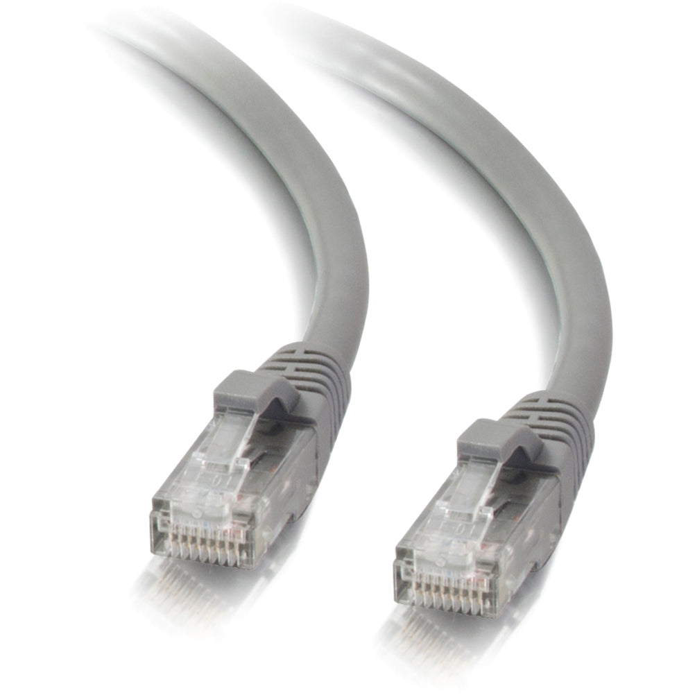 C2G 15211 25 ft Cat5e Snagless UTP Unshielded Network Patch Cable - Gray, Lifetime Warranty