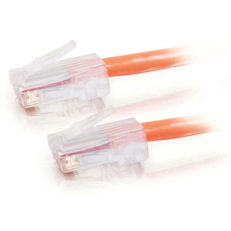 C2G 24515 25 ft Cat5e Non Booted Crossover UTP Unshielded Network Patch Cable, Orange
