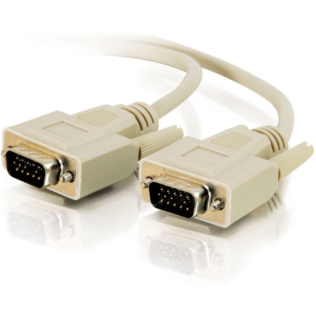 C2G 02635 Monitor Cable, 6ft SVGA M/M, Foil Shielded, Ideal for Video Splitters and KVM Switches