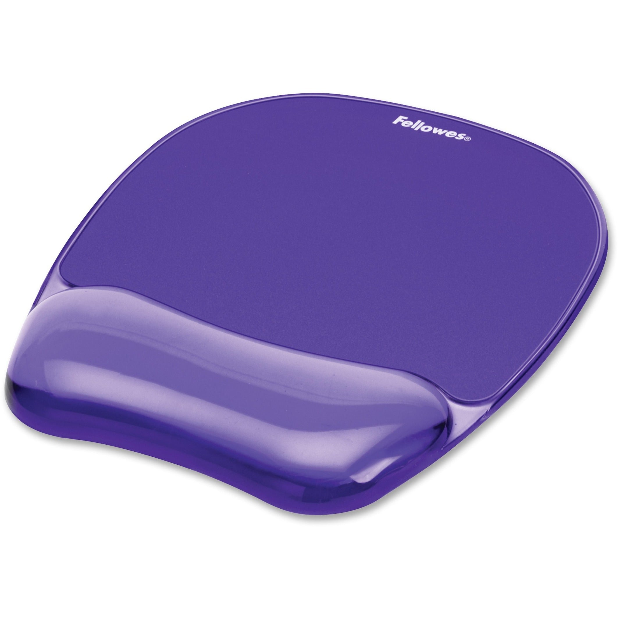 Fellowes 91441 Crystals Gel Mousepad/Wrist Rest, Non-skid Base, Pressure Reliever, Comfortable, Easy to Clean, Ergonomic