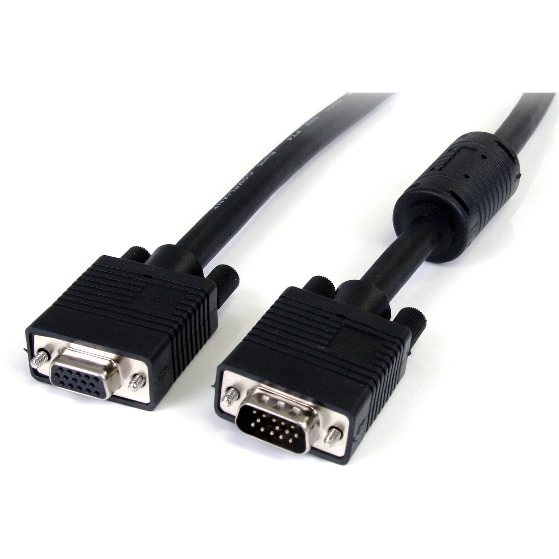 StarTech.com MXT105HQ VGA Monitor Coaxial Extension Cable, 15 ft, Crystal Clear Display