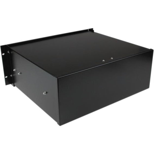 StarTech.com 4UDRAWER 4U Black Steel Storage Drawer for 19in Racks and Cabinets, Organize and Secure Your Rack Equipment