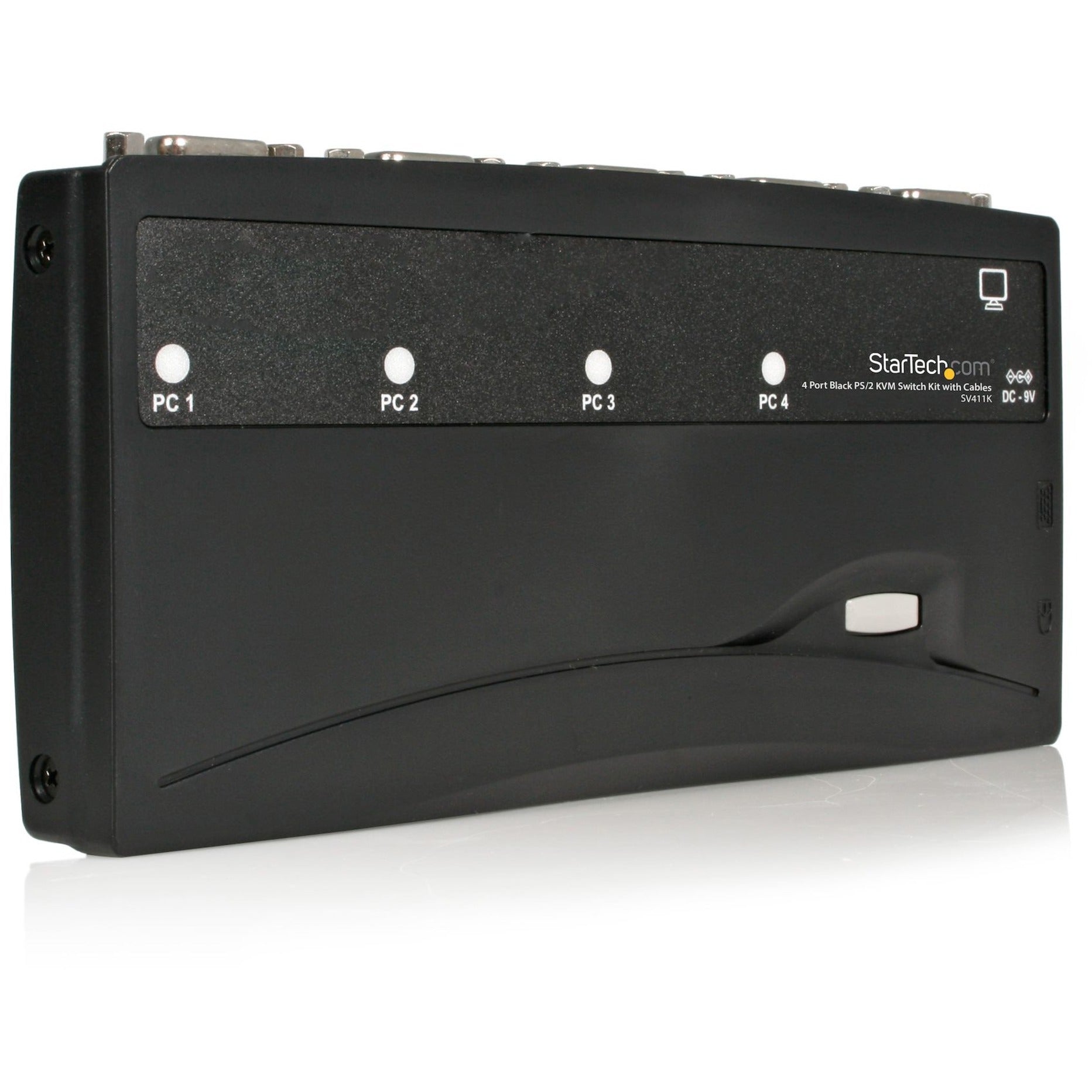 StarTech.com SV411K StarView 4 Port Compact KVM Switchbox, VGA, PS/2 Port, 1920 x 1440 Resolution, 2 Year Warranty