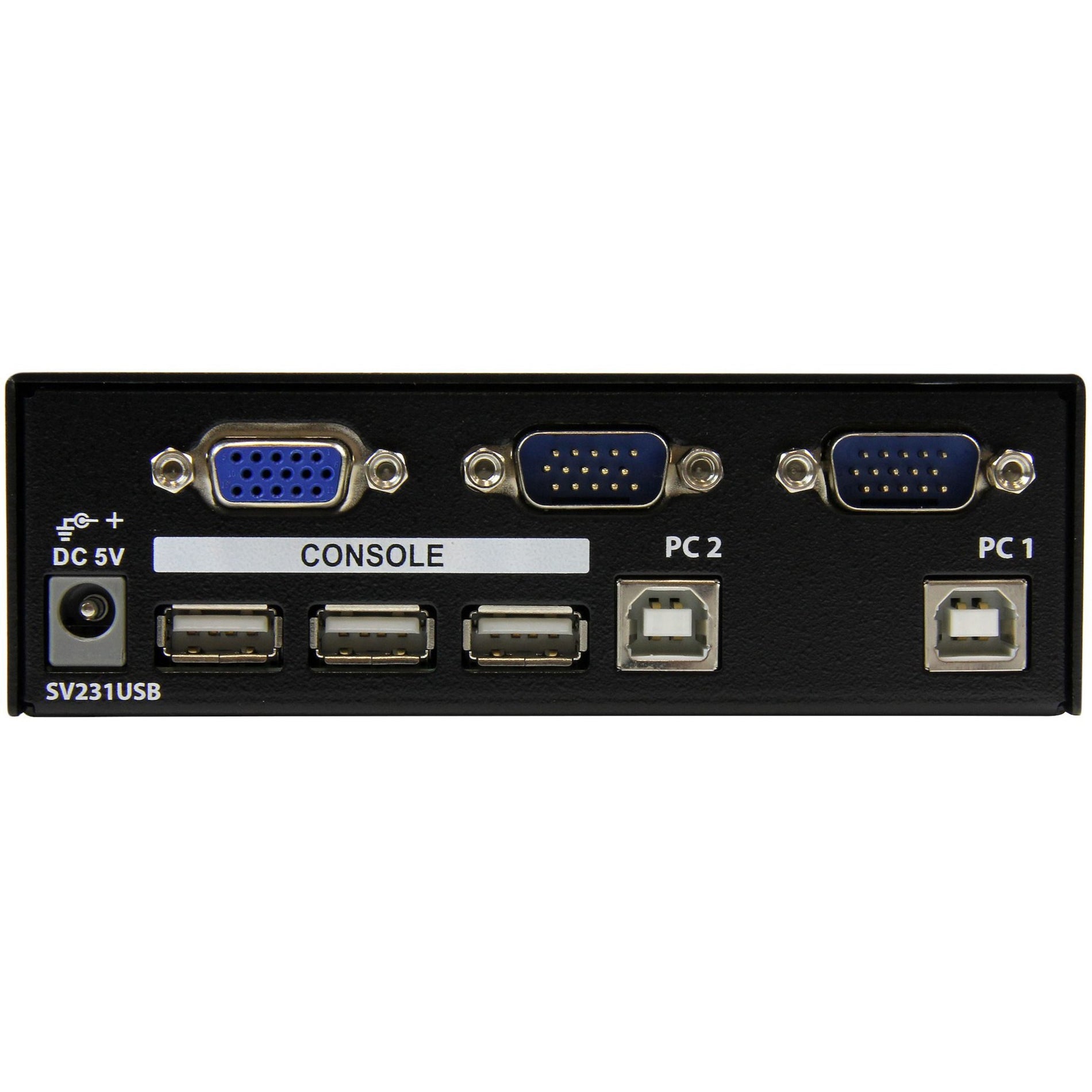 StarTech.com SV231USB 2 Port StarView USB KVM Switch Kit with Cables, Easy Computer Control